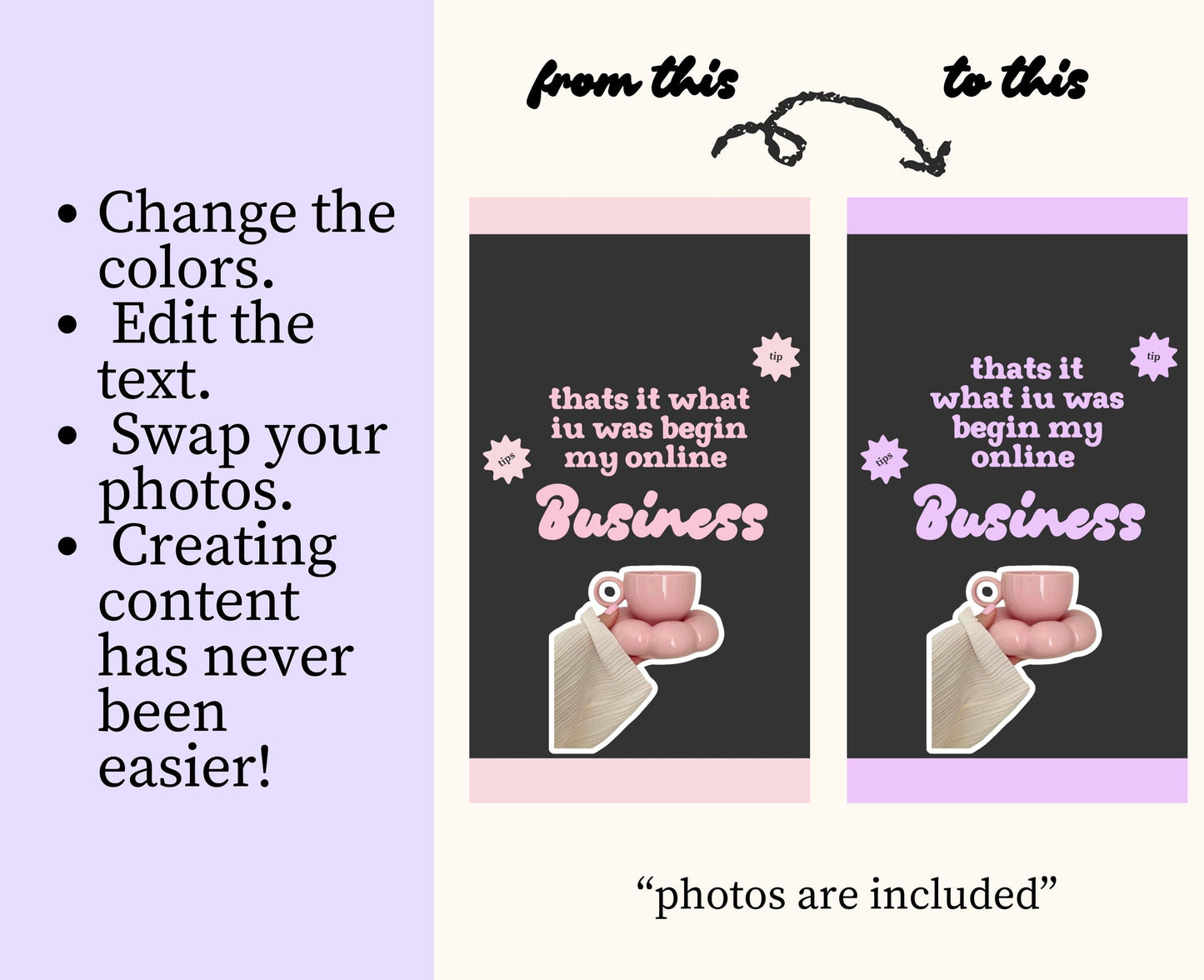 Plantilla de publicación viral de Instagram Lila: estética femenina para influencers, coaches de redes sociales y profesionales del marketing.