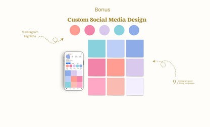 Kit de marca personalizado / Marca retro en tonos pastel / Diseño de marca vibrante