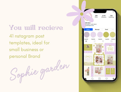 Plantilla de Instagram moderna y de tendencia para influencers y entrenadores de estilo de vida / Plantilla de feed de Instagram / Plantilla de interacción / Tendencias de plantillas de Canva