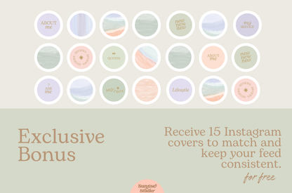 Pastel calm Instagram Template