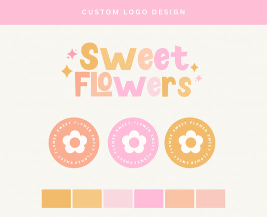 Diseño de logotipo personalizado y moderno - Logotipo retro bohemio - Logotipo colorido - Logotipo de pequeña empresa - Logotipos modernos y brillantes - Logotipo de marca personal - Logotipo divertido