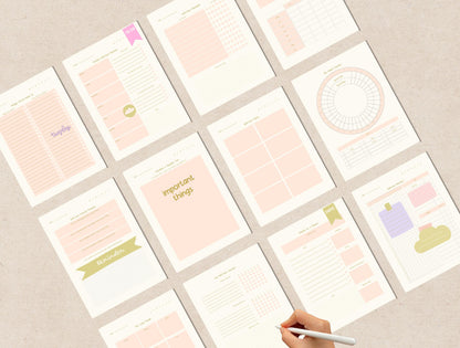 Planificador de cuidado personal / Planificador digital / Planificador GoodNotes / Planificador de iPad / Planificador diario / Salud mental Mindfulness Sanación Ansiedad Amor propio