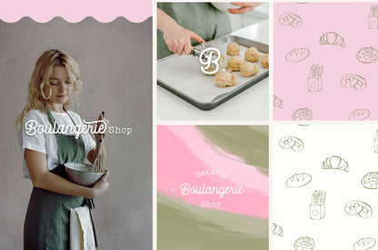 Kit de marca de panadería prediseñado y personalizado: estilo moderno para marcas y negocios de panadería - Descarga instantánea de Canva
