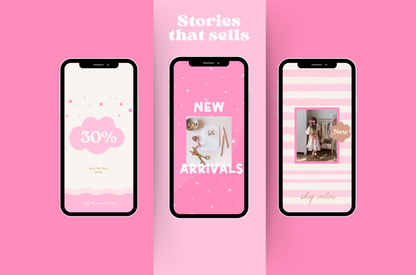 Playful cute Pink instagram Bundle