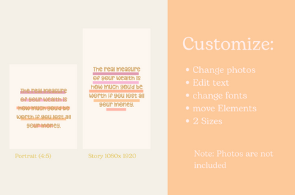 Peachy Playful Instagram Template