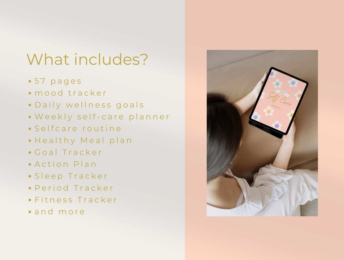Planificador de cuidado personal / Planificador digital / Planificador GoodNotes / Planificador de iPad / Planificador diario / Salud mental Mindfulness Sanación Ansiedad Amor propio