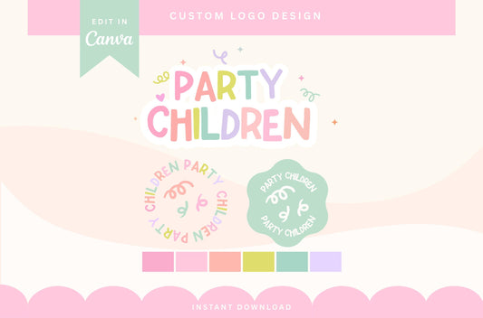 Logotipo colorido: diseño bohemio retro de moda para pequeñas empresas, logotipos modernos y brillantes para boutiques y una marca divertida.