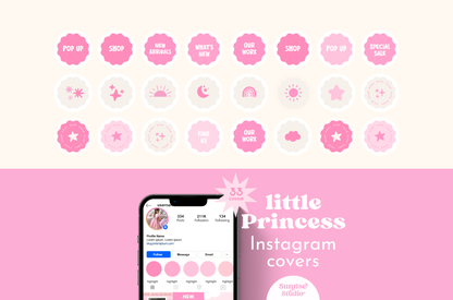 Playful cute Pink instagram Bundle