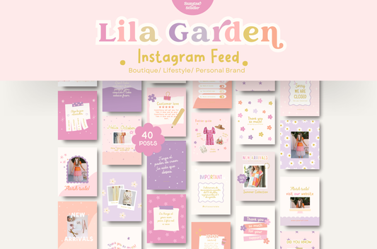Playful pastel instagram- Lila garden Collection