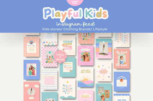 Playful Kids instagram template
