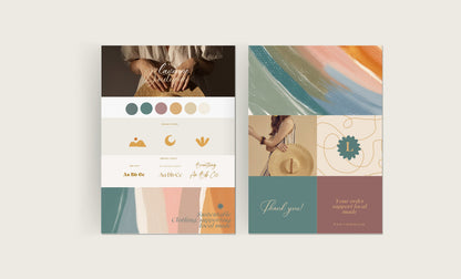 Marca de lujo bohemia prefabricada / Diseño de marca / Logotipo / Redes sociales