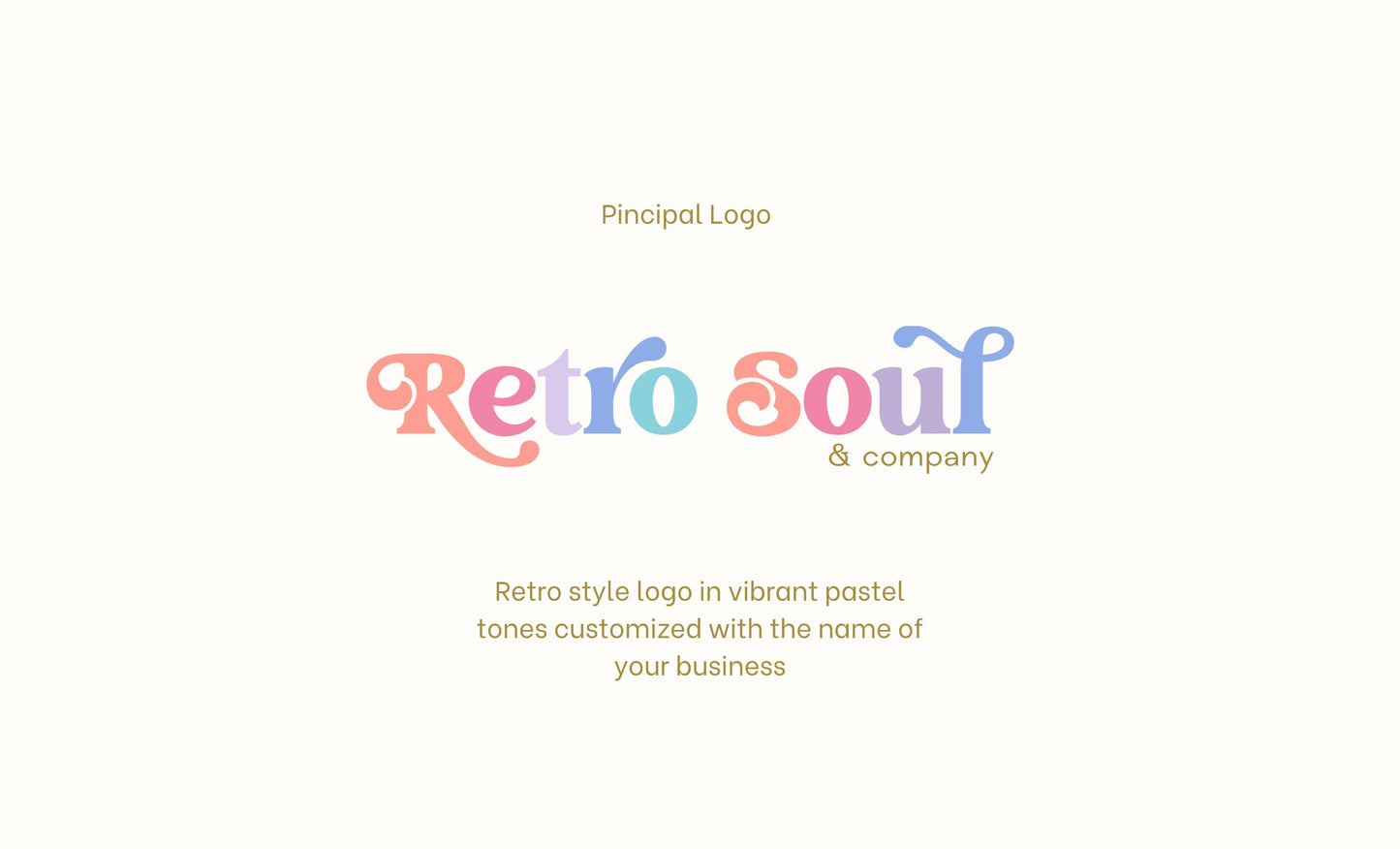 Kit de marca personalizado / Marca retro en tonos pastel / Diseño de marca vibrante