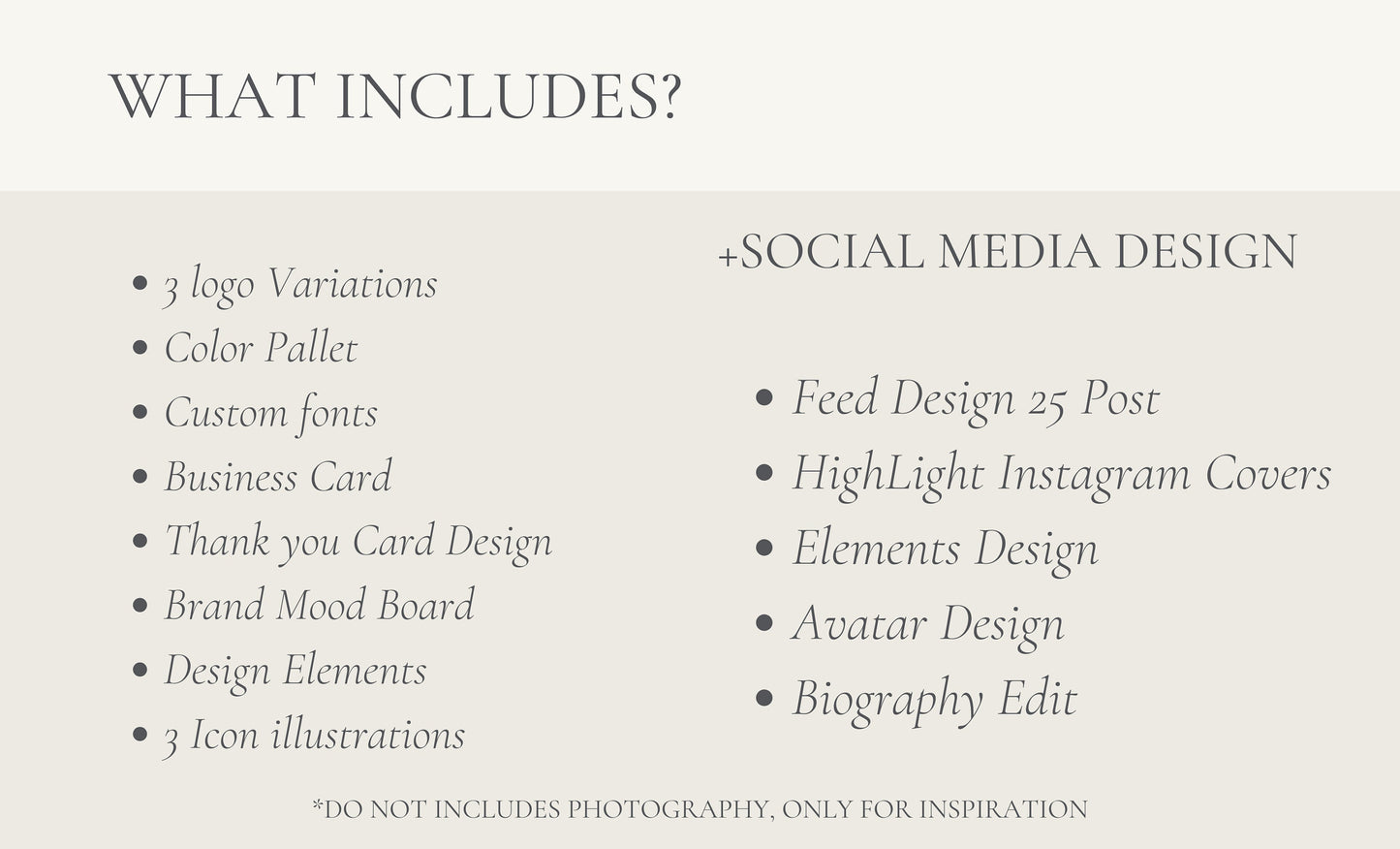 Marca de lujo bohemia prefabricada / Diseño de marca / Logotipo / Redes sociales