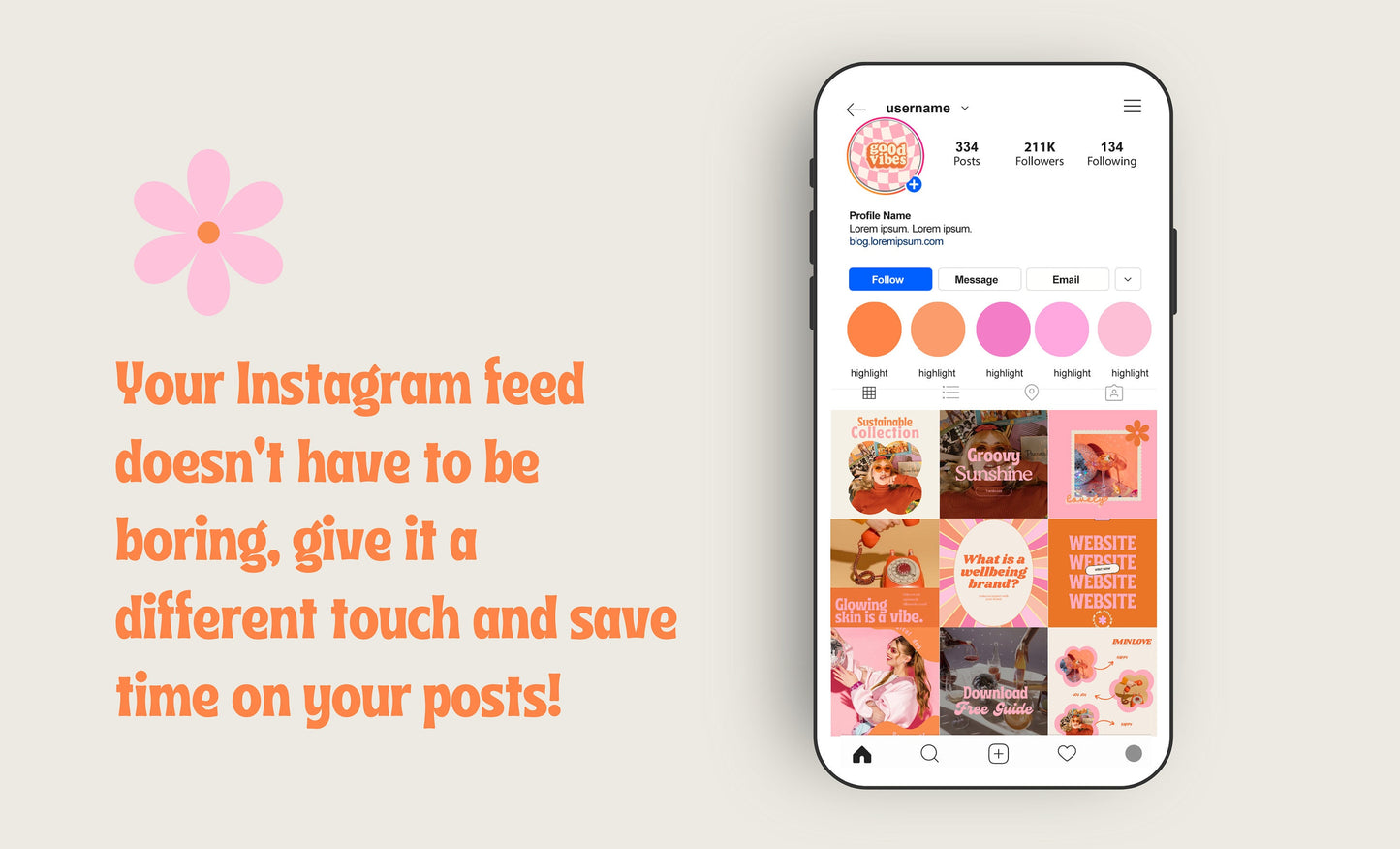 Plantillas de publicaciones de Instagram de Canva, modernas y modernas, de alto impacto visual y estrategia de participación para pequeñas empresas.