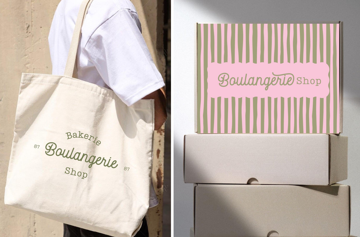 Kit de marca de panadería prediseñado y personalizado: estilo moderno para marcas y negocios de panadería - Descarga instantánea de Canva