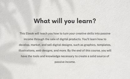 Aprenda a generar ingresos pasivos para artistas y creadores digitales Ebook