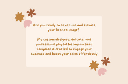 Plantilla de Instagram de bienestar, diseño orgánico boho artístico, ilustración dibujada a mano para psicólogos, bienestar y entrenadores.