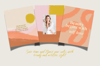 Tendencia terrosa para el feed artístico de Instagram de Coach / Canva: plantillas de publicaciones hechas a mano de alto impacto visual y estrategia de participación para pequeñas empresas