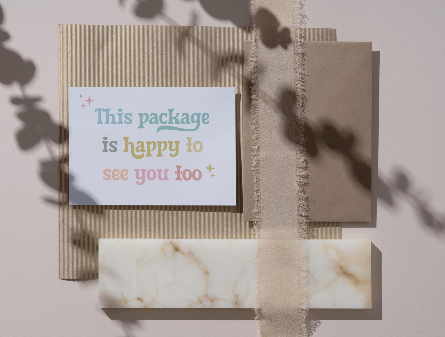 Plantilla de tarjeta de agradecimiento colorida y editable en CANVA, tarjeta de agradecimiento al cliente, inserto de empaque para pequeñas empresas HC01