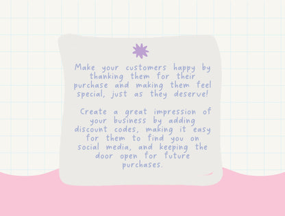 Plantilla de tarjeta de agradecimiento divertida y brillante / tarjeta de presentación pequeña / diseño de marca / empaque de marca / agradecimiento al cliente