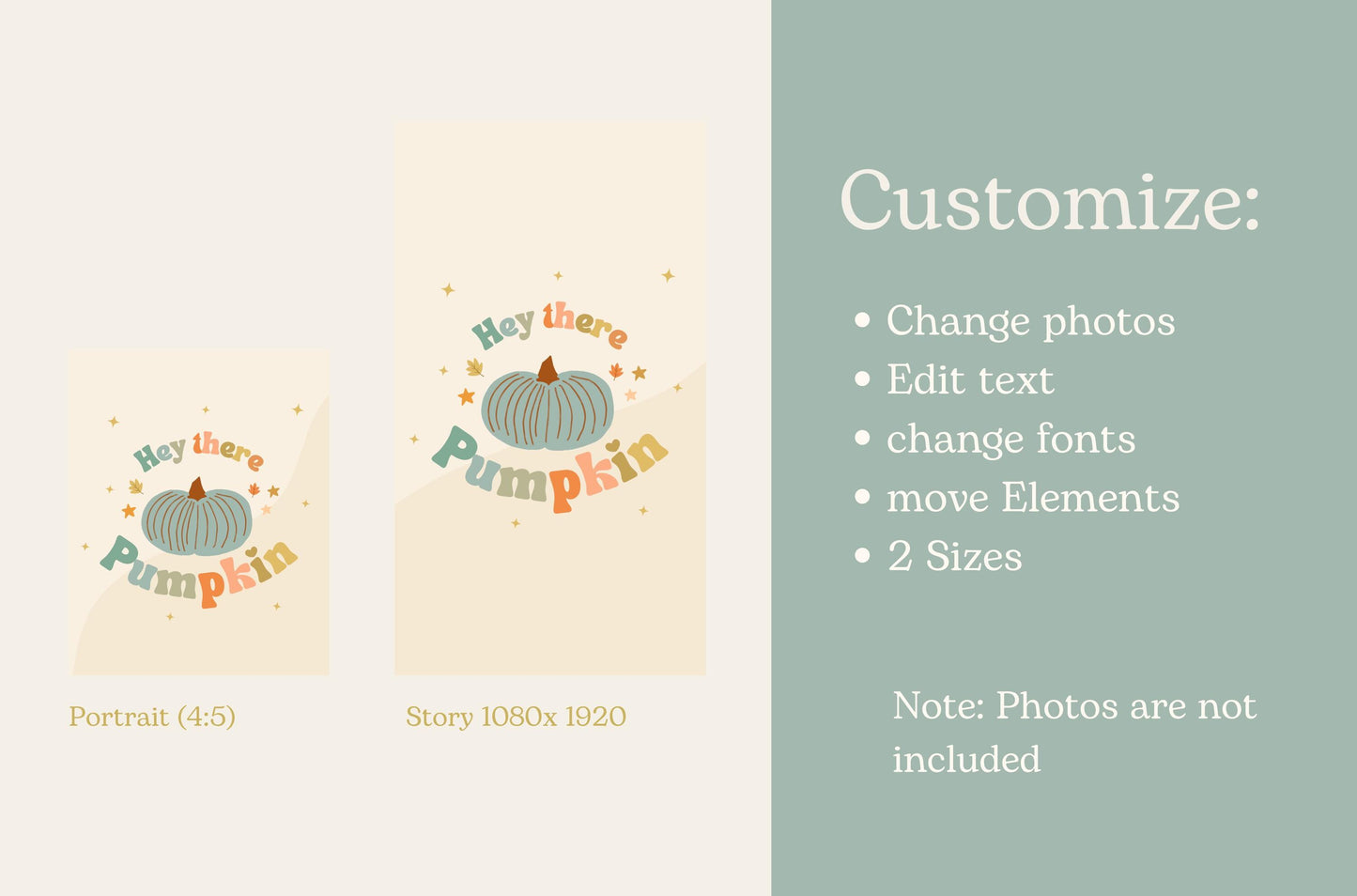 Plantillas de paquete de feeds de Instagram de Feliz Día de Acción de Gracias - Impulsa la participación - Plantilla de ventas navideñas - Feed de otoño - Plantilla de Canva de otoño - Historia de ventas