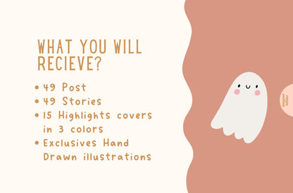 Plantillas de Instagram para otoño (Canva) - Ideas para historias de Instagram de otoño - Plantillas para publicaciones de Instagram de otoño - Instagram de Halloween/Temporada de rebajas