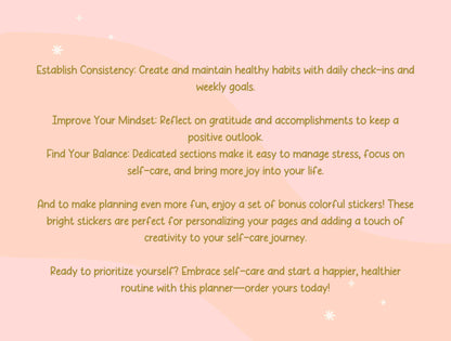 Planificador de cuidado personal / Planificador digital / Planificador GoodNotes / Planificador de iPad / Planificador diario / Salud mental Mindfulness Sanación Ansiedad Amor propio