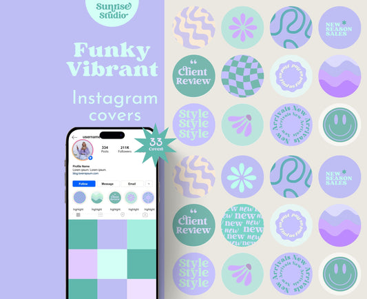 Portadas divertidas para historias destacadas de Instagram: diseños vibrantes y divertidos para realzar la estética de tu marca