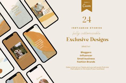 Plantilla de Instagram artística bohemia y terrosa / Canva: plantillas de publicaciones para pequeñas empresas, personas influyentes, coaching y estilo de vida