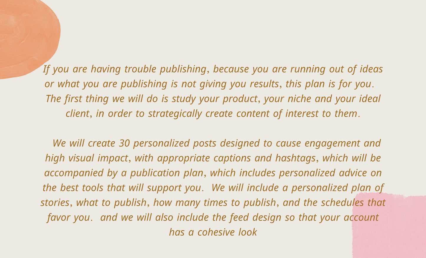 Planificación de contenido personalizado para Instagram