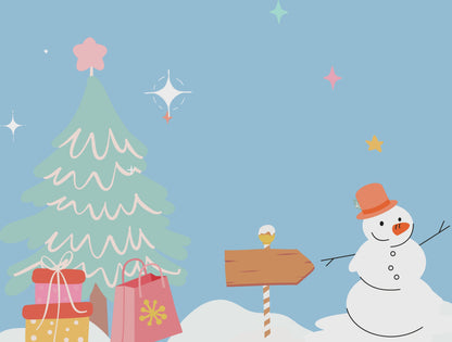 Rainbow Christmas Canva template- Holiday Instagram template- Christmas instagram Feed